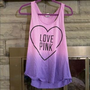 Pink racerback tank